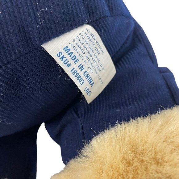 Dan Dee Teddy Precious Bear Stopwatch Spectacles Plaid Corduroy 15" Sitting - Picture 4 of 5